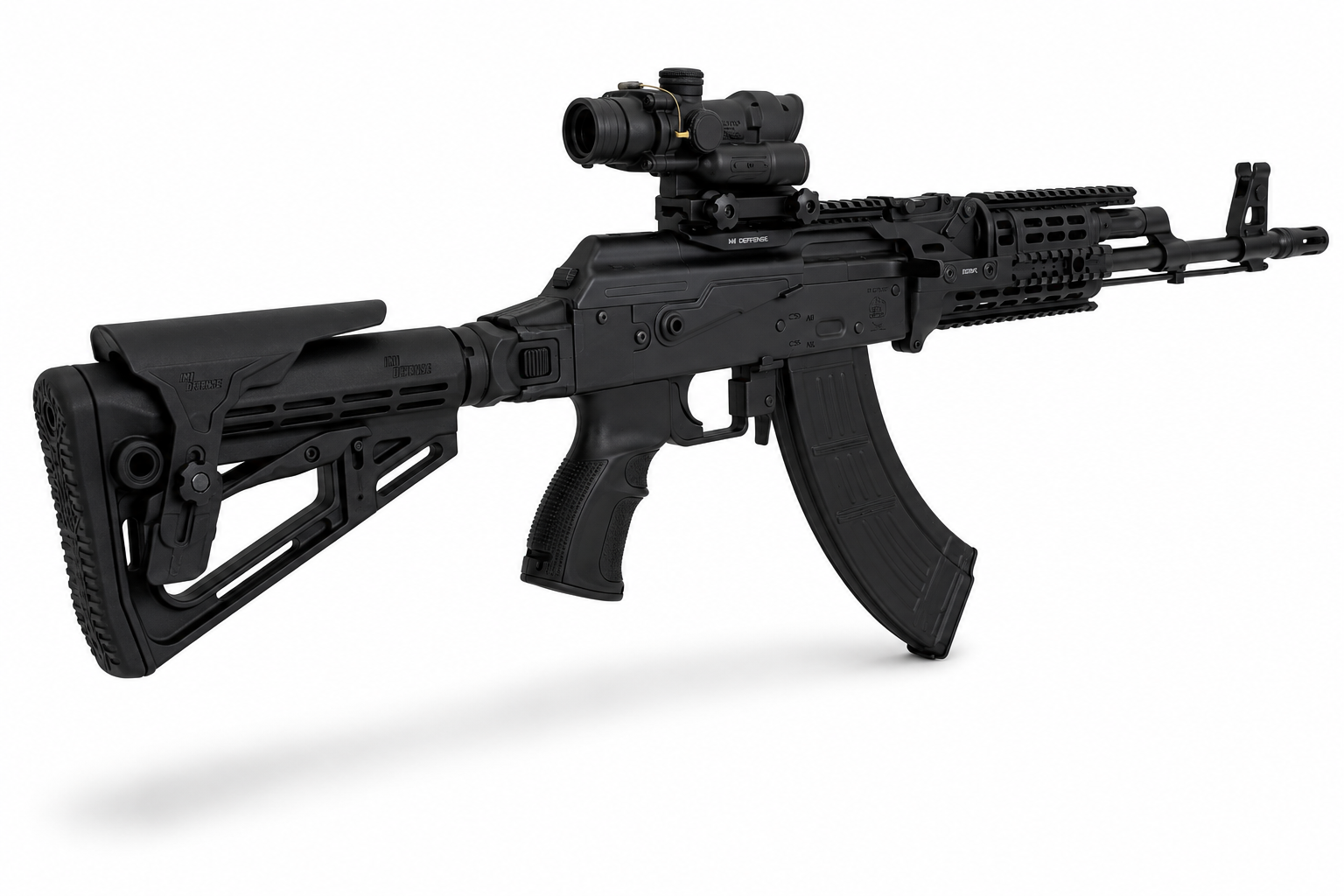 TS1 Tactical Stock with Adjustable Polymer Cheek Rest for AR15/M16