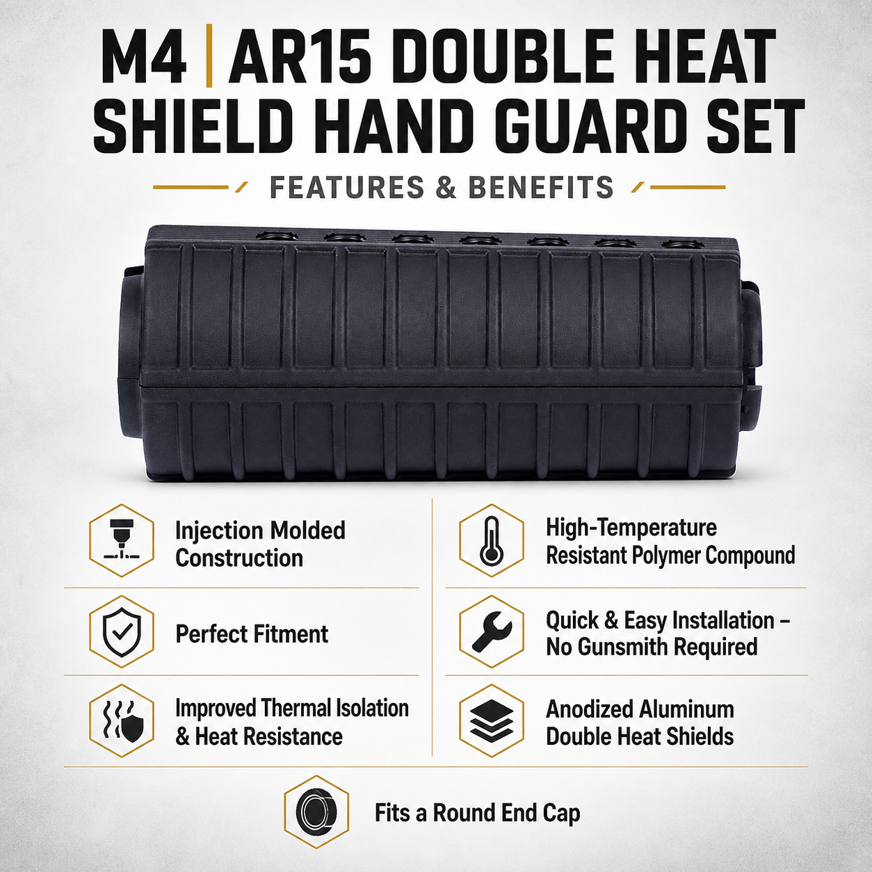 AR15/M16/M4 Double Heat Shield Hand Guard