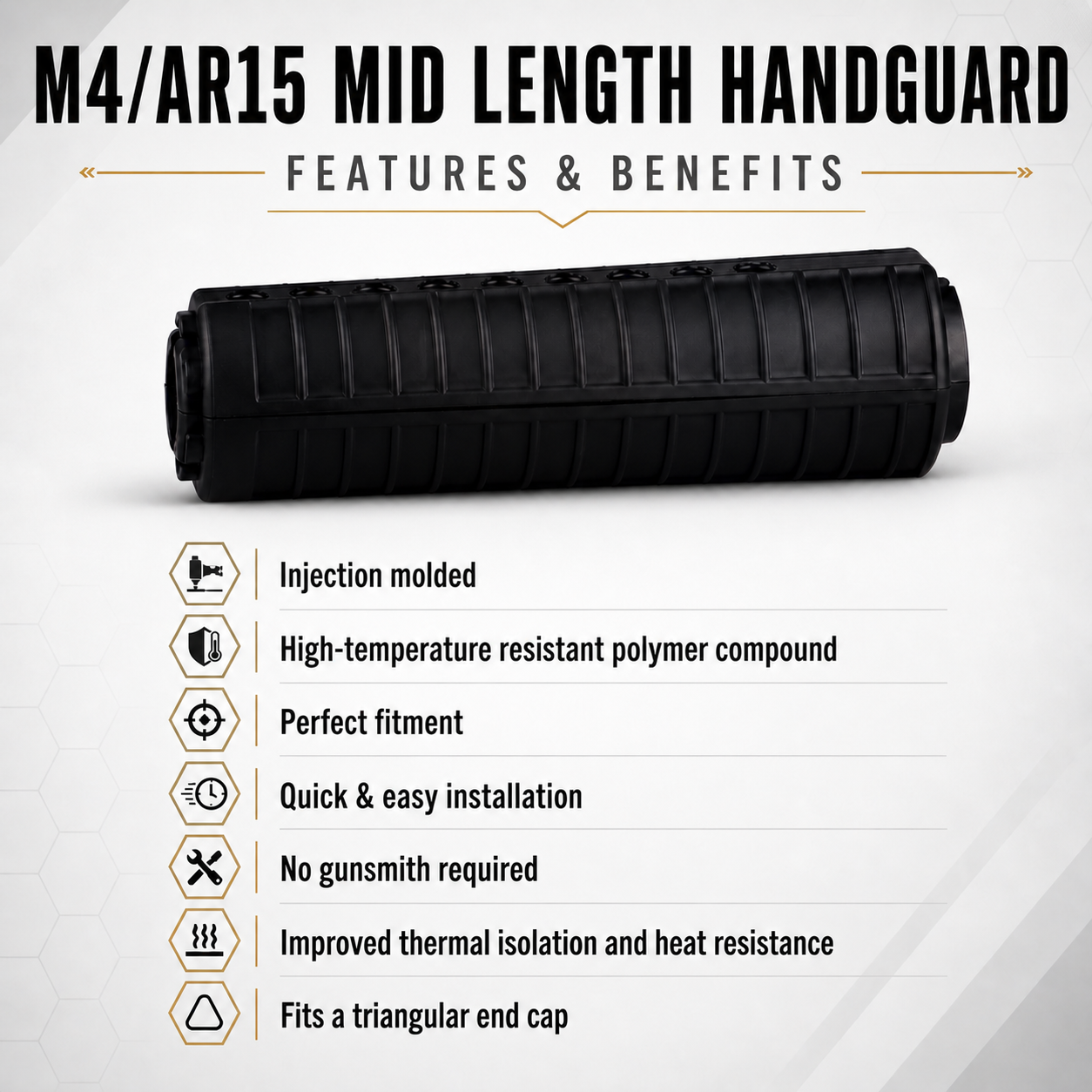 AR15/M16/M4 Mid-Length Handguard