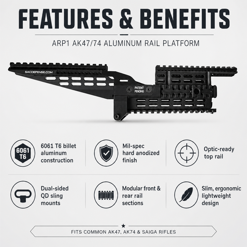 ARP1 AK47/74 Aluminum Rail Platform