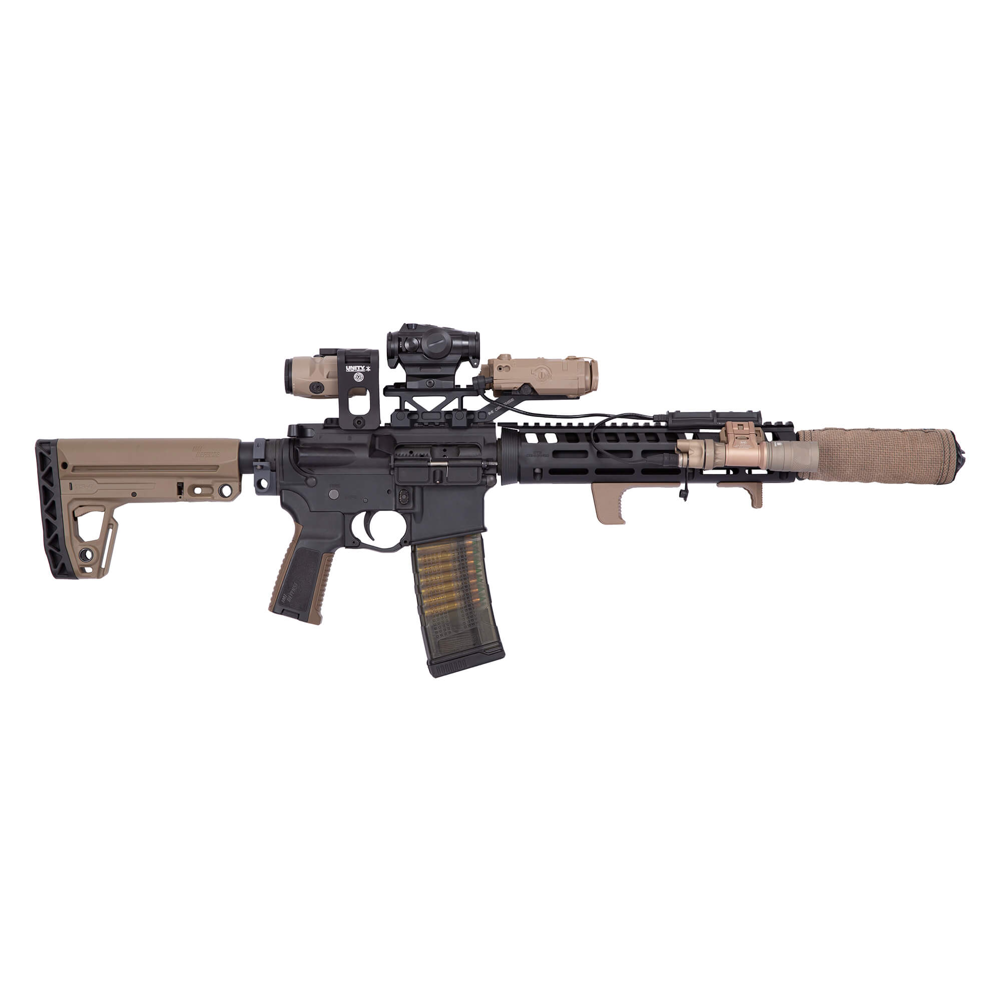HT G7 30RD Hybrid Smoke Black – Transparent Magazine for M4/M16 5.56/.223
