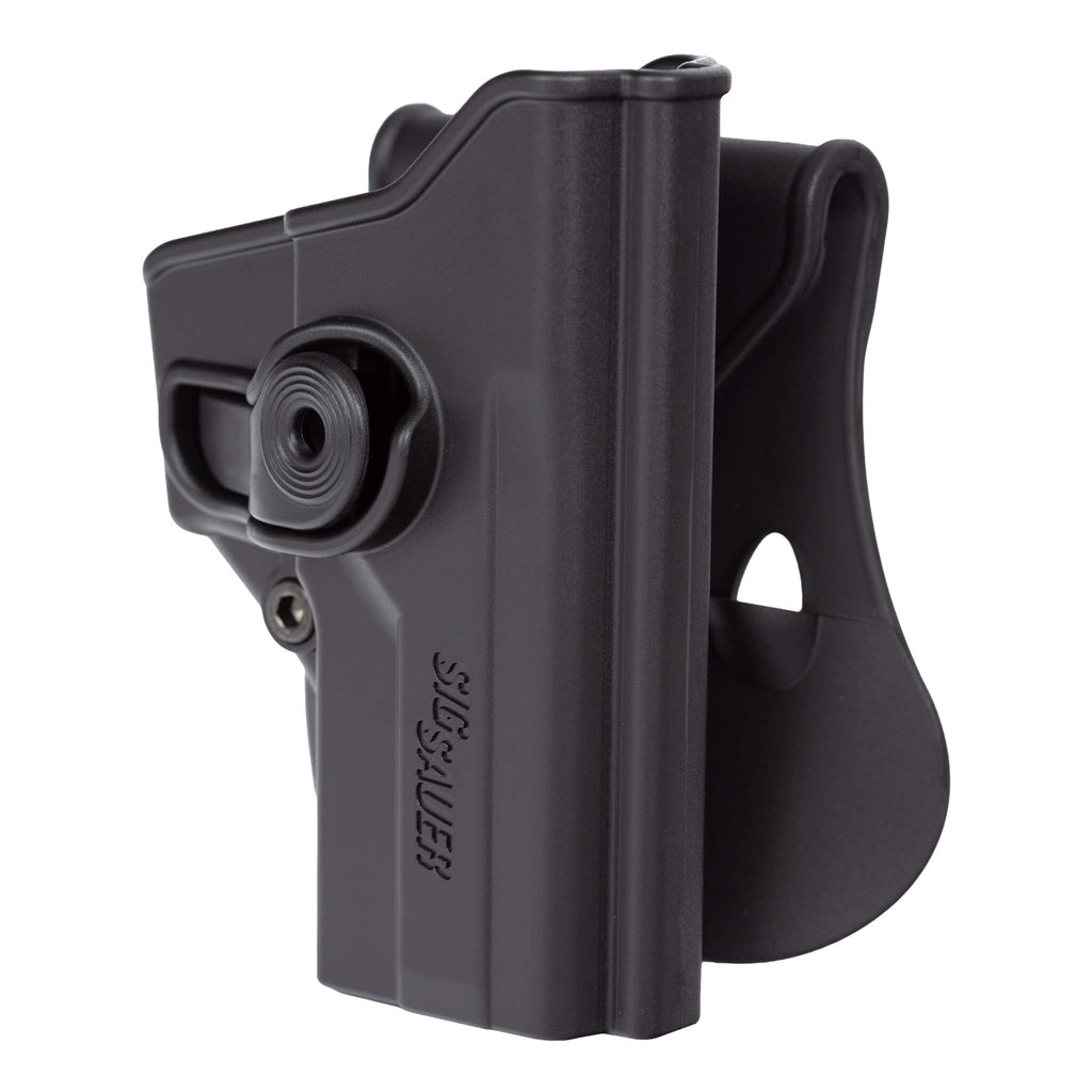 Level 2 Polymer Retention Holster for Sig Sauer P225 / P229 with Curved Rail – 9mm
