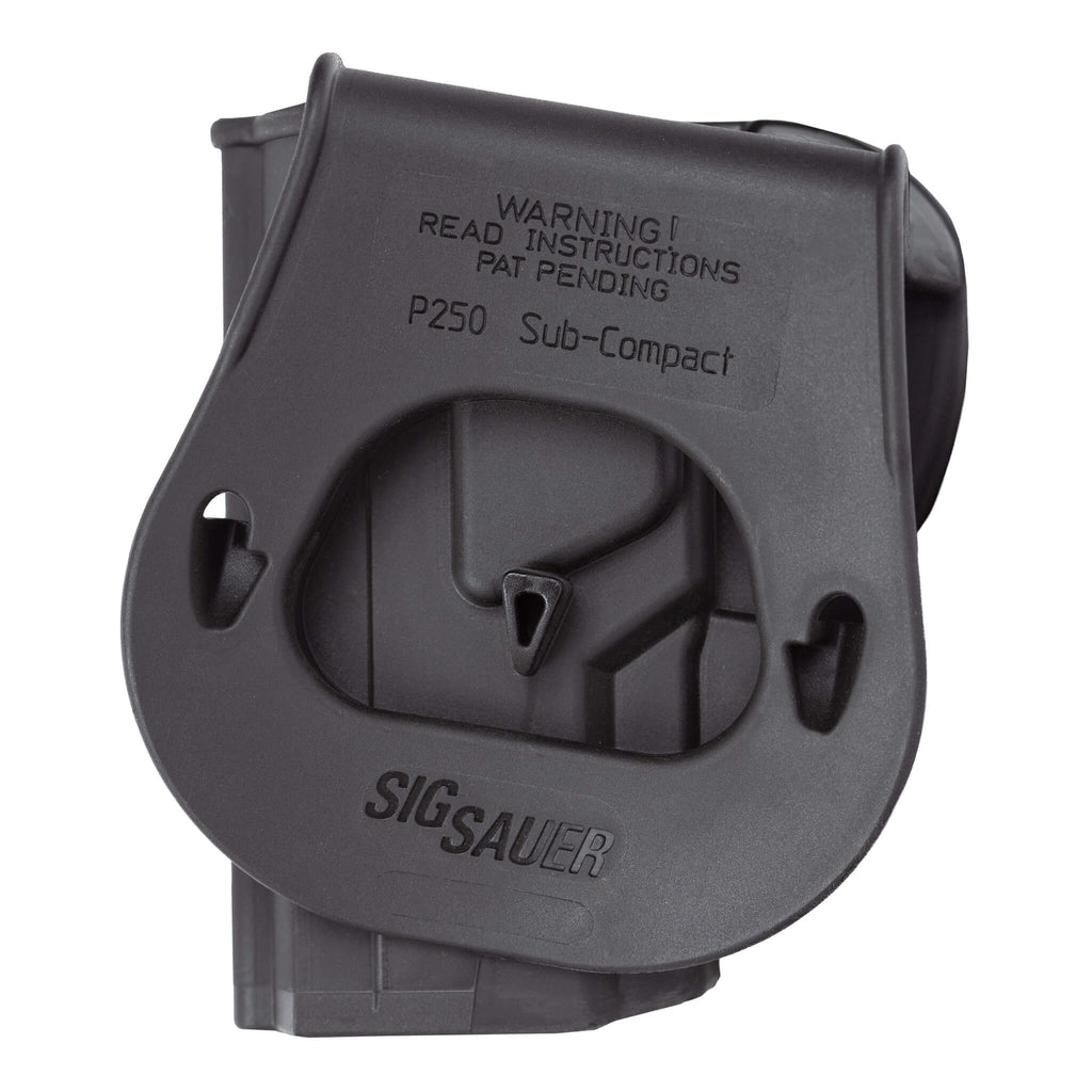 One Piece Polymer Paddle Holster for Sig Sauer P250 Subcompact