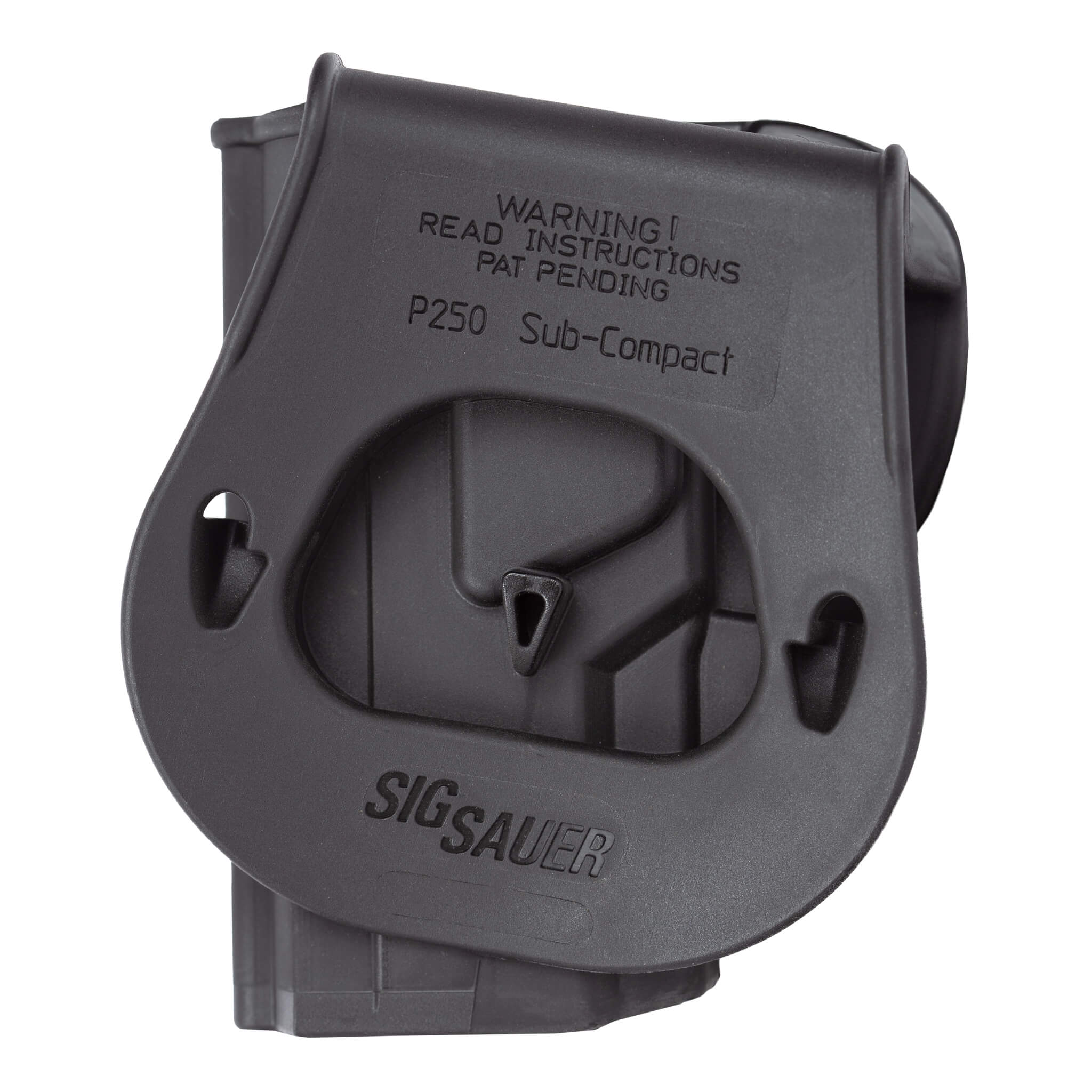 One Piece Polymer Paddle Holster for Sig Sauer P250 Subcompact