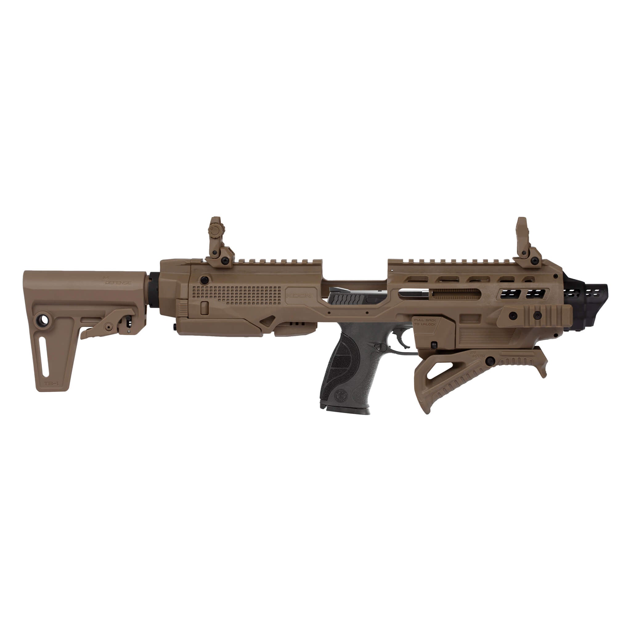 Kidon® for Glock® Large Frame & S&W M&P® 9/.40/.45 and M&P® Pro 5" w/ K11 Adapter (Tan)