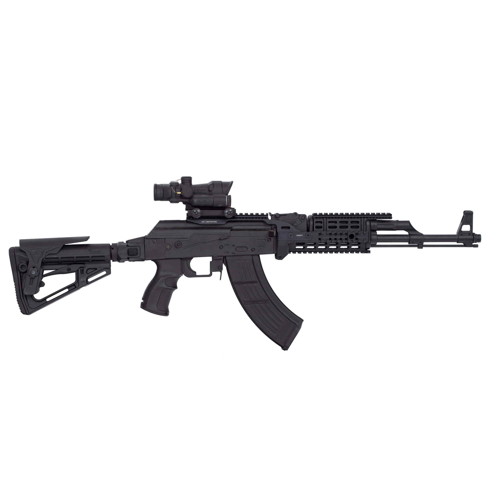 TS1 Tactical Stock with Adjustable Polymer Cheek Rest for AR15/M16