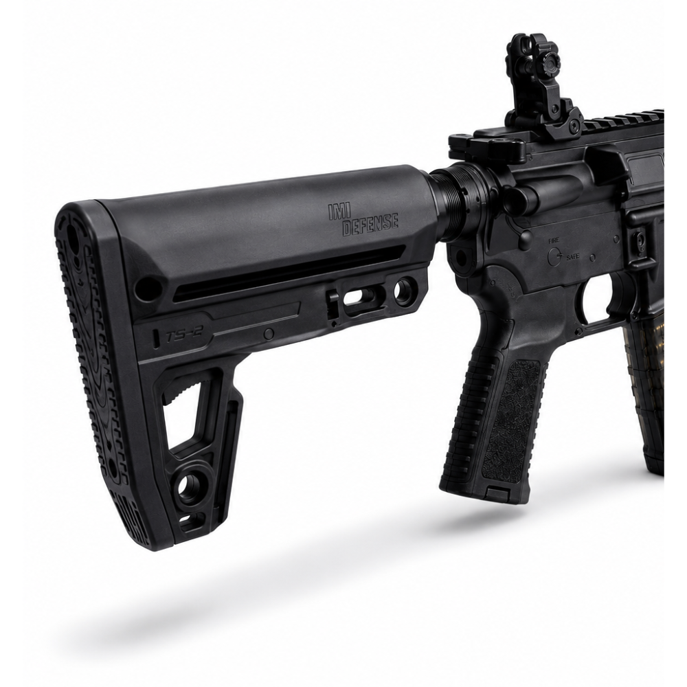 TS2 Tactical Stock with Extended Overmolded Buttplate for AR15/M16 Platforms