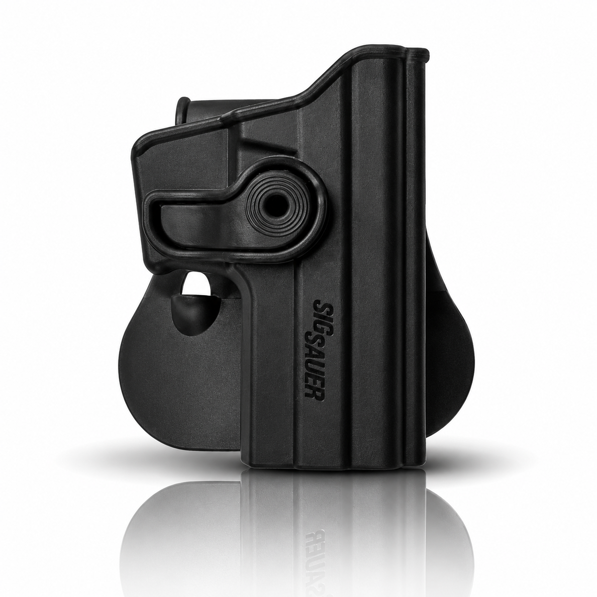 Level 2 Polymer Retention Holster for Sig Sauer P225 / P229 with Curved Rail – 9mm